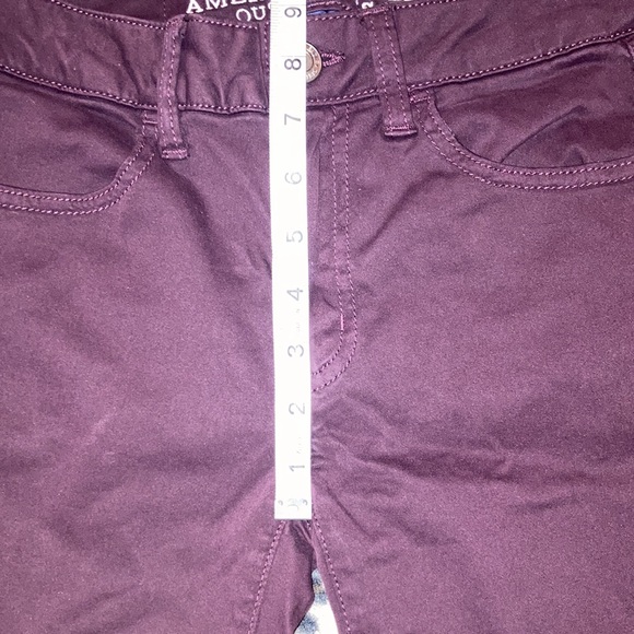 2 for $35 AMERICAN EAGLE Pants Women’s Size 00 Short AE HI-RISE JEGGINGS Sateen - Picture 9 of 11
